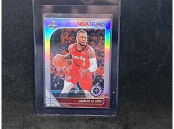 2019 NBA HOOPS PREMIUM STOCK SILVER PRIZM DAMIAN LILLARD