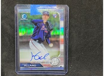 2019 BOWMAN CHROME KOLBY ALLARD RC NUMBERED TO 499