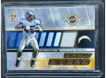 2001 PRIVATE STOCK AUTHENTIC GAME WORN JERSEY DREW BREES!!!