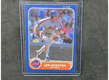 1986 FLEER LEN DYKSTRA RC