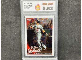 2010 TOPPS CHROME ALBERT PUJOLS GEM MINT