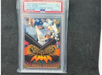 1998 PACIFIC AURORA DEREK JETER PSA NM!!!!