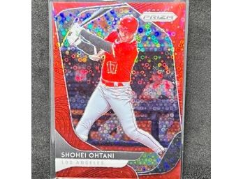 2020 PRIZM SHOHEI OHTANI RED DISCO PRIZM SP - ONLY 99 MADE