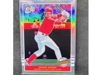 2019 PANINI OPTIC SHOHEI OHTANI SILVER PRIZM