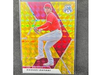 2021 MOSAIC SHOHEI OHTANI GOLD PRIZM