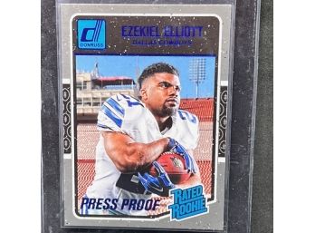 2016 DONRUSS RATED ROOKIE EZEKIEL ELLIOTT PRESS PROOF PARALLEL RC!!