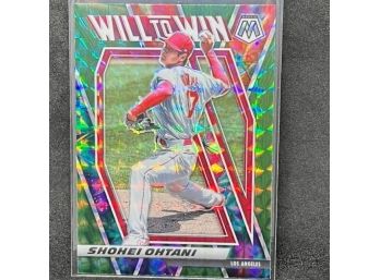 2021 MOSAIC SHOHEI OHTANI GREEN PRIZM