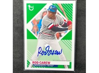 2021 TOPPS BROOKLYN COLLECTION ROD CAREW AUTO!!! HALL OF FAMER