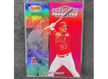 2020 BOWMAN'S BEST MIKE TROUT FRANCHISE REFRACTOR