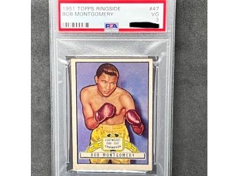 1951 TOPPS RINGSIDE BOB MONTGOMERY PSA 3 FORMER WORLD LW CHAMP