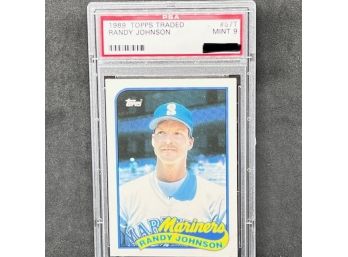 1989 TOPPS TRADED RANDY JOHNSON PSA 9! MINT RC