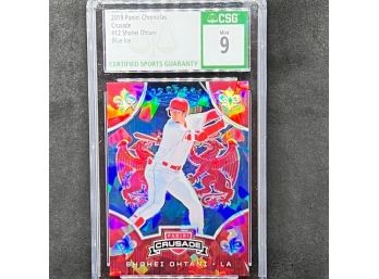 2019 PANINI CHRONICLES CRUSADE SHOHEI OHTANI BLUE ICE ONLY 99 MADE!!! WOW