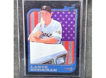 1998 BOWMAN 1ST CARD LANCE BERKMAN - ASTROS LEGEND