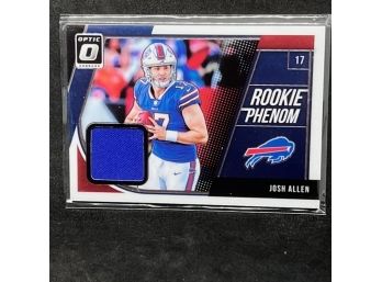 2018 OPTIC JOSH ALLEN RELIC RC!!! BIG  CARD