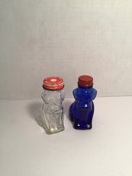Two Dog Bottles With Screw Top Lids