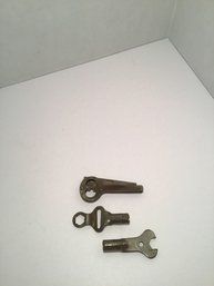 Antique Skeleton Keys, Folding Key, Roller Skate Keys