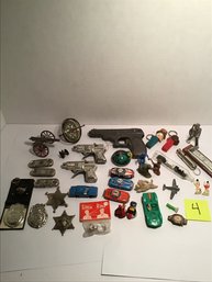 Vintage Smalls Lot 4, Tin Toys, Dime Store