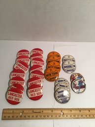 Vintage Smalls Lot 11, Baseball Pinback Buttons