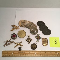 Vintage Smalls Lot 13, WWII Reproductions, KKK, Etc