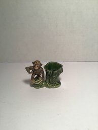 Vintage WADE Pottery (England), Chimpanzee Posey Vase, Very Rare, Mid-century