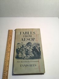 Vintage Hardcover Book, Aesops Fables, With Dust Jacket