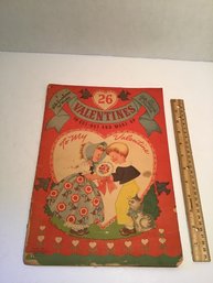 Antique Valentine Postcard Book