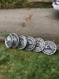 6 Metal Hubcaps, Chevy SS And Mustang, NO SHIPPING