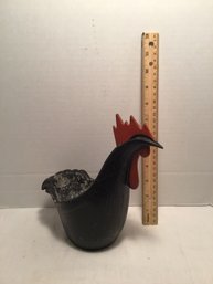 Mid Century Modern Metal Chicken Planter