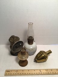 Antique Lantern/ Lamp Lot, Miners, Oil, Etc