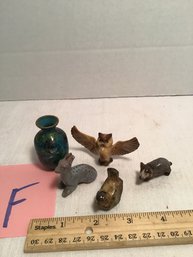 Vintage Smalls Lot F, Cloisonne, Ceramic Animals, Etc.