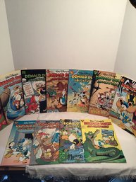 9 Gladstone Comics Donald Duck Adventures, 1996, Near Mint!