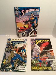 3 DC Comics, Superman, 28, 62, 67, 1991, Near Mint!