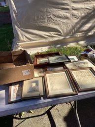 22, BOX LOT #22, Framed Pictures, Photos And Art, Etc.