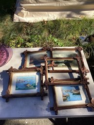 23, BOX LOT #23, Beautiful Wood Frames (5)