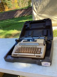 28, Lot #28, Vintage Smith-Corona Electric Typewriter W/ Case, Great Cond.