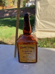 42, LOT #42, Giant Amber Glass Whiskey Bottle, 24