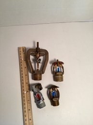 4 Vintage/antique Fire Suppression Sprinkler Heads