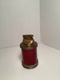 MCM Royal Bovano Enamel Over Copper Table Lighter, Flame Red