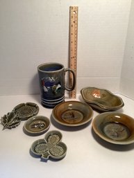 Vintage MCM, Wade Irish Pottery Lot, Music Box (when Irish Eyes Are Smiling)