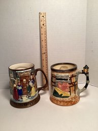 Antique Royal Doulton Dickens-Ware Tankards