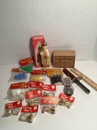 1960s Novelty And Gags Lot, Fake Doggie Doo, Siren Rings, Trick Knife, Etc.