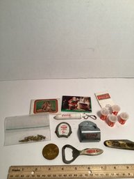 Vintage Coca Cola Advertising Smalls Lot, Knives, Chicago Worlds Fair, Etc