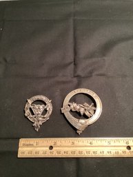 Vintage Scottish Clan Pins, Tartan/kilt Pin