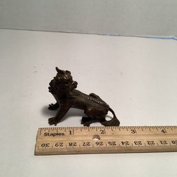 Solid Bronze Asian Dragon, Foo Dragon, 2.5