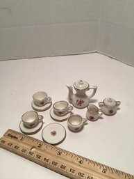 Vintage Tiny Porcelain Child Tea Set