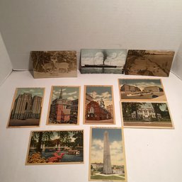 Antique Post Cards Lot, Boston, Real Photo, Deer, Etc.