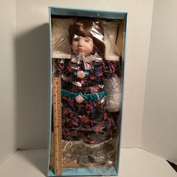 Vintage Goebel Betty Jane Carter Doll, MIB, 1992, Musical Porcelain Doll