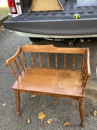 Vintage Small Bench, Unique Size, NO SHIPPING.