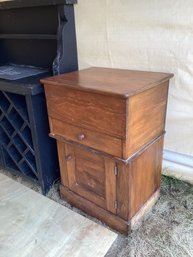 Lovely Lift Top Commode With Drawer, NO SHIPPING.