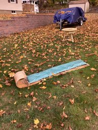 Vintage 5 Person Wood Toboggan, NO SHIPPING.